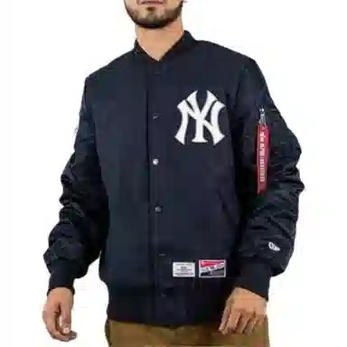 New Era Bomber Jacket Navy
