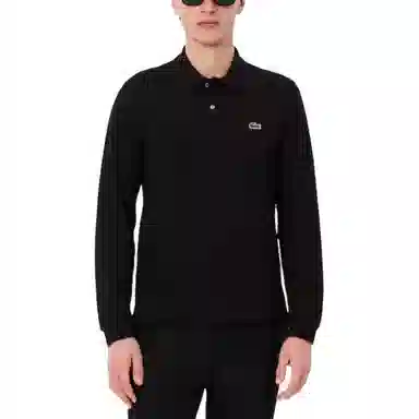 Lacoste Logo Patch Long Sleeve Polo