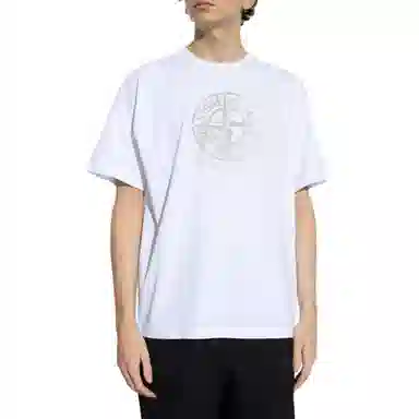 Stone Island Compass Logo T-Shirt SS24 White