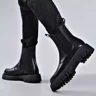 Mingyitu Chelsea Boots Black