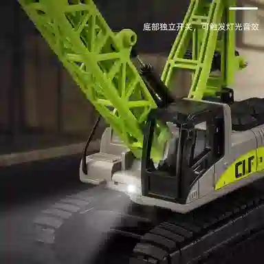 卡威 挖掘机挖机 合金工程车塔吊 起重机模型 成品模型