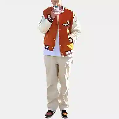 Vandy The Pink Baseball Jacket Orange