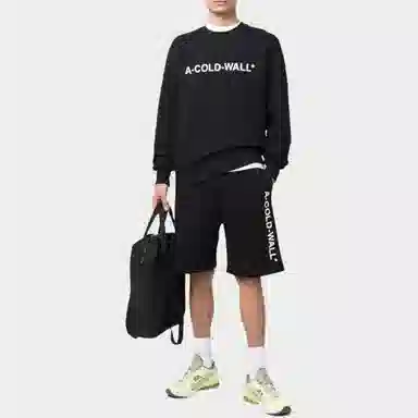 A-COLD-WALL* SS22 Logo Crewneck Sweatshirt Black