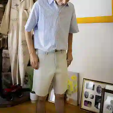 Drew House Theo Patch Denim Shorts