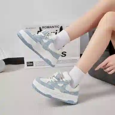 拉夏贝尔 轻便百搭 增高透气 低帮 板鞋 女款