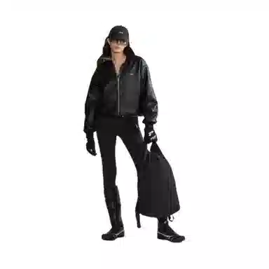 P.M.W Nylon Backpack Black