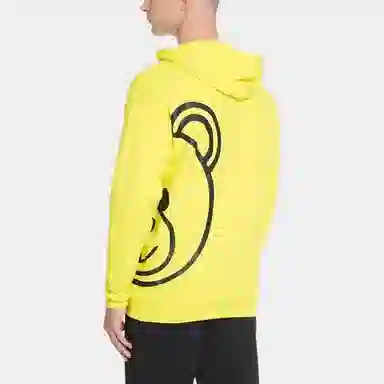 Moschino Teddy Logo Hoodie Yellow