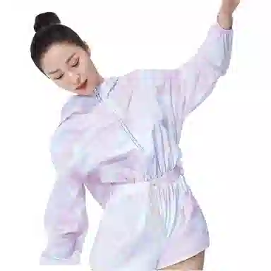 探路者 旅行户外系列防紫外线透气超轻连帽长袖连体衣 女款