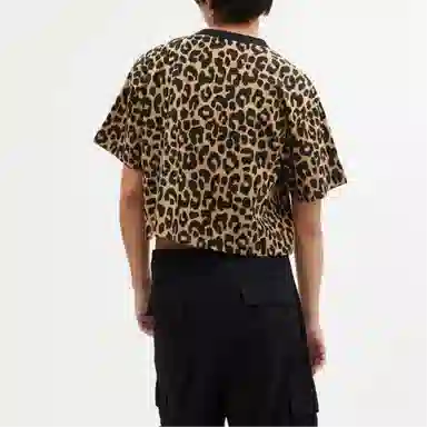 COACH FW23 Leopard Print Tee Brown