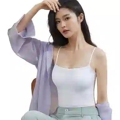 品彩 简约防走光裹胸美背吊带 女款