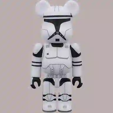 BE@RBRICK Star Wars Yoda + Clone Trooper 100%