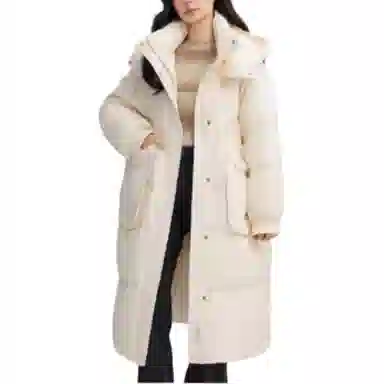 鸭鸭 加厚宽松纯色羽绒服 女款