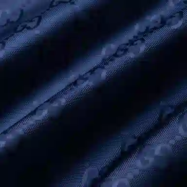 GUCCI FW22 Logo Jacquard Hoodie Blue