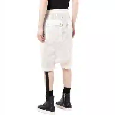Rick Owens DRKSHDW White Shorts
