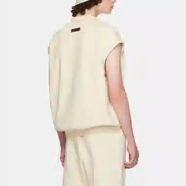 Fear of God Essentials V Neck Vest Egg Shell