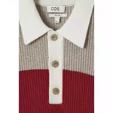 COS Knit Polo Long Sleeve