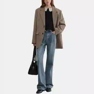 Dunst RELAXED FLARE JEANS CLASSIC BLUE