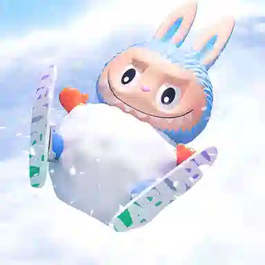POP MART LABUBU Skiing Figure 10cm