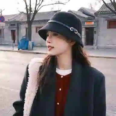 【秋冬必备~千金风】 攸委 法式复古皮带扣毛呢渔夫帽女冬季保暖高级感赫本风 羊毛混纺 时尚百搭显脸小礼帽盆帽圆顶帽子 女款