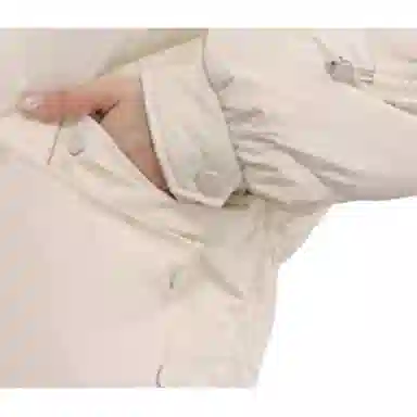 鸭鸭 连帽纯色长袖拉链羽绒服 女款