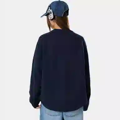 acme de la vie ADLV Basic Letter Jacquard Crewneck Sweater