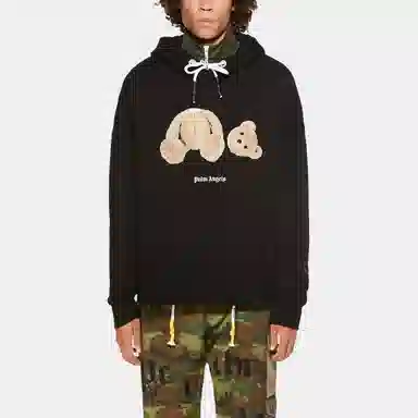Palm Angels Classic Cartoon Hoodie Black