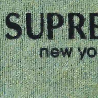 Supreme Flocked Logo Sweater