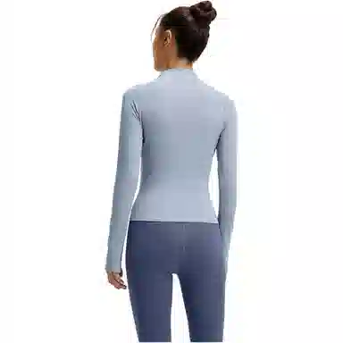 欧迪芬  欧若风蜜桃拼色三件套裸感无缝外套免穿胸垫文胸背心瑜伽裤速干跑步健身服套装出游运动普拉提臀高腰高弹力显瘦  瑜伽套装  女款