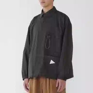 and wander FW25 crinkled nylon shirts jacket