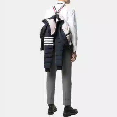 Thom Browne Hooded Jacket Navy