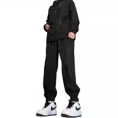 悍戈 美式复古户外机能风加绒防水直筒裤工装裤 男女同款