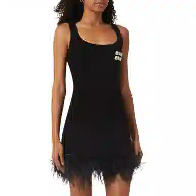 Miu Miu SS23 Sleeveless Dress Black