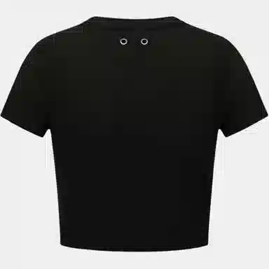 TEAM WANG Letter Print Crew Neck Tee
