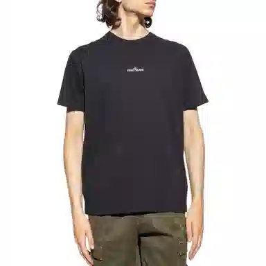 Stone Island Graphic Print T-Shirt Black