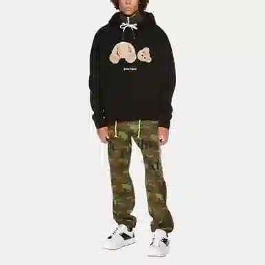 Palm Angels Classic Cartoon Hoodie Black