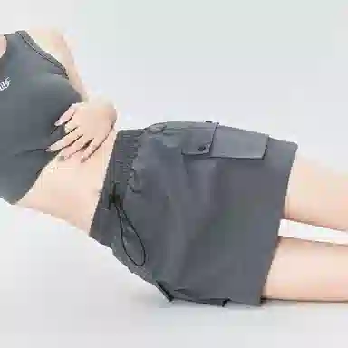 欧迪芬 高腰抽绳显瘦百搭半身裙工装短裙 女款