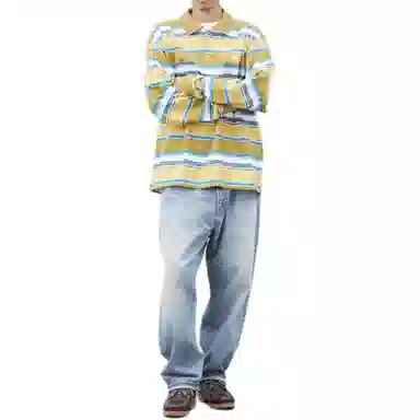 Liberaiders MULTI STRIPE LS POLO SHIRT Polo