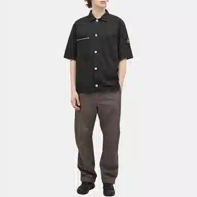 Stone Island FW24 Black Short Sleeve Shirt