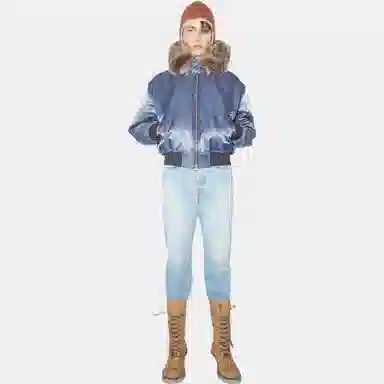 Acne Studios Denim Blue Bomber Jacket