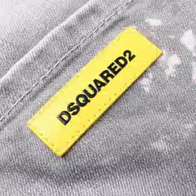 DSQUARED2 Slim Mid-Rise Distressed Jeans Grey