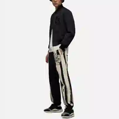 Y-3 SS23 Paint Effect French Terry Sweatpants Black