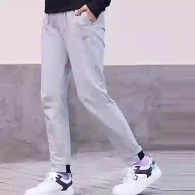 乔丹 字母印花束脚运动裤 女款