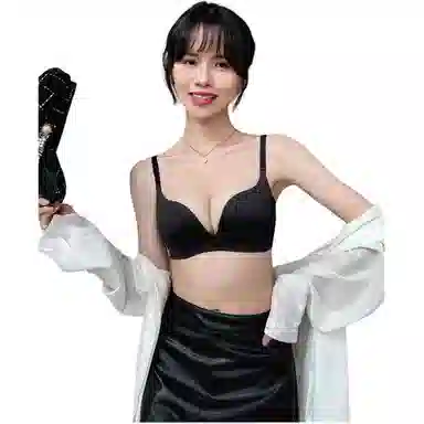 莫代尔 纯色舒适无侧骨聚拢无痕文胸 女款