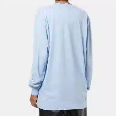Alexander Wang Logo Long Sleeve T-Shirt Blue