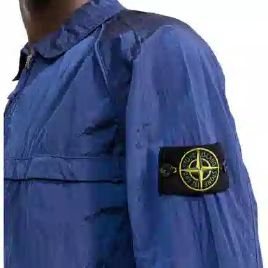Stone Island SS22 Nylon Shirt Jacket Blue