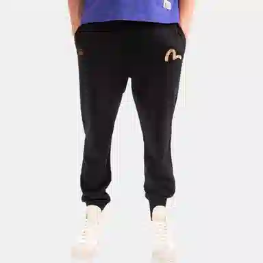 EVISU Logo Sweatpants Black