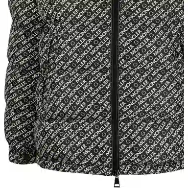 Moncler SS22 Logo Puffer Jacket Black
