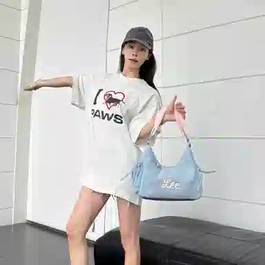 Lee Cloud Dumpling Bag Light Blue Pink