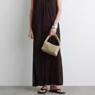 COS Mini Woven Tote Beige