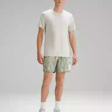 lululemon Metal Vent Tech Silverescent T Slight Stripe Light SageWhite